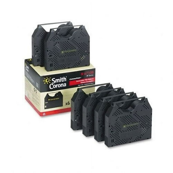 Smith Corona 240 DLE Typewriter Ribbons - SMC 240DLE Cartridges (6 Pack)