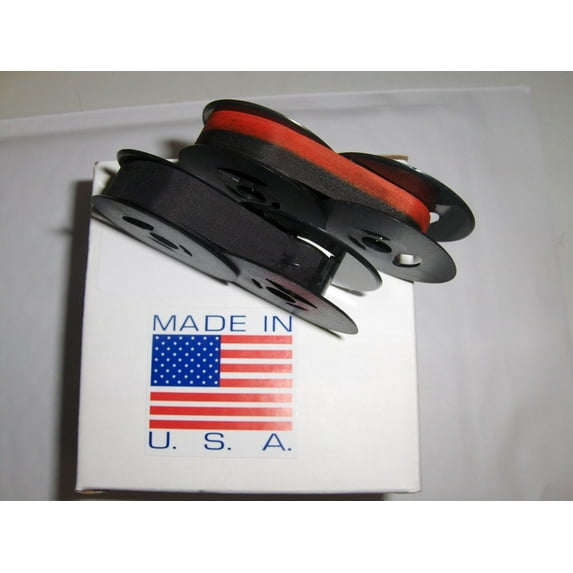 Smith Corona Super Sterling Typewriter Ribbon 2 Pack - (1) Blk + (1) Blk/ Red