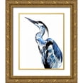 thumbnail image 1 of Smith, Crystal 12x14 Gold Ornate Wood Framed with Double Matting Museum Art Print Titled - Coastal Blue Egret, 1 of 4