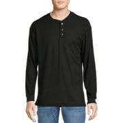 Smith & Eagle Men's Heavyweight Thermal Henley Shirt with Long Sleeves
