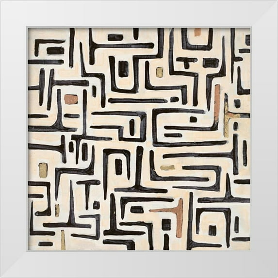Smith, Hope 12x12 White Modern Wood Framed Museum Art Print Titled - Tribal Impression 4