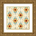 thumbnail image 1 of Smith, Hope 15x15 Gold Ornate Wood Framed with Double Matting Museum Art Print Titled - Triangle Tango, 1 of 4