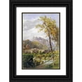 thumbnail image 1 of Smith, James Burrell 11x14 Black Ornate Wood Framed with Double Matting Museum Art Print Titled - A View of Princes Street Gardens and The National Gallery, 1 of 4