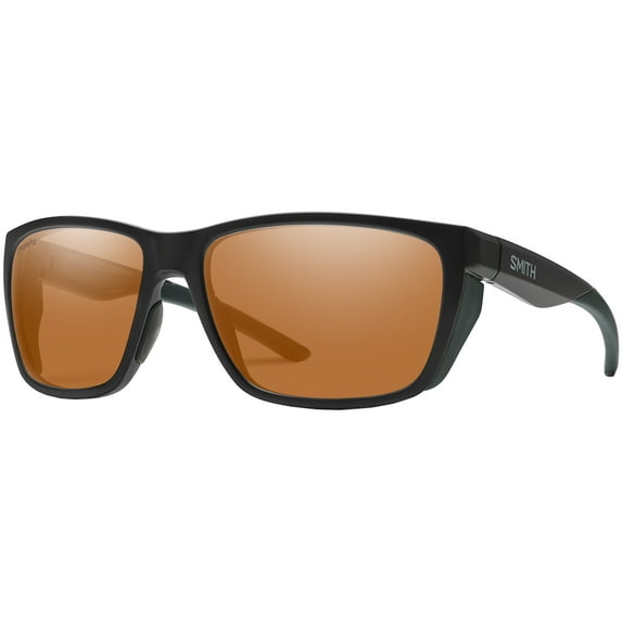 Smith LONGFIN Sunglasses MATTE BLACK/CHROMAPOP POLARIZED COPPER 57/16/125