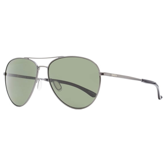 SMITH OPTICS LAYBACK R80 M9 Sunglasses Ruthenium Frame Grey Polarized Lens 60mm