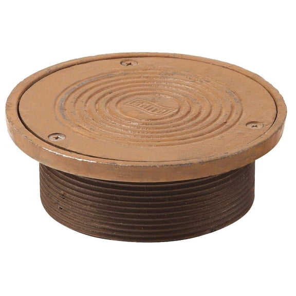 Smith Light Commercial 410-10 Smith Light Commercial Cleanout Cover, 4In NPSM, 5-3/4 In Dia, Brown CA1