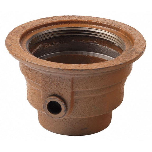 Smith Light Commercial Floor Drain Body,2In Pipe,6-1/2In Dia 210-Y02