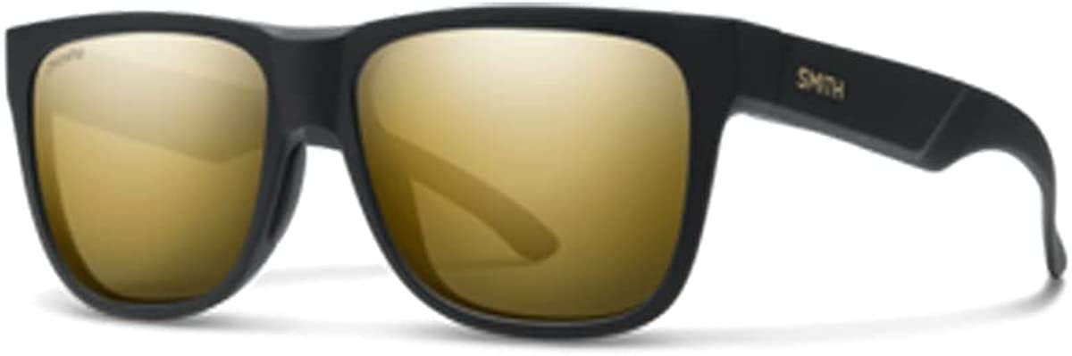 Smith LOWDOWN XL 2 Sunglasses MATTE BLACK GOLD/CHROMAPOP POLARIZED