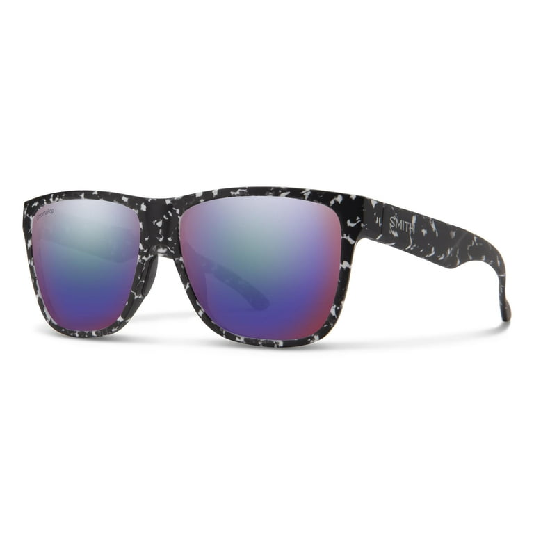 Smith Lowdown XL 2 Sunglasses (Matte Black Marble / Chromapop Polarized  Violet Mirror)