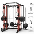 Smith Machine, Power Cage Squat Rack with Smith Bar, 2200lbs Squat Rack