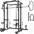 thumbnail image 1 of Smith Machine,Smith Machine Squat Rack with Pulley System, Dip Bar, LAT Pulldown,1700LBS Multi-Functional Power Cage for Home Gym with More Workout Equipment, 1 of 8