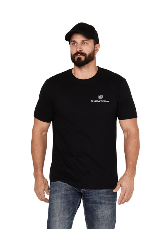 Smith Men's And Wesson Original Trademark Short Sleeve Graphic T-Shirt Black Large