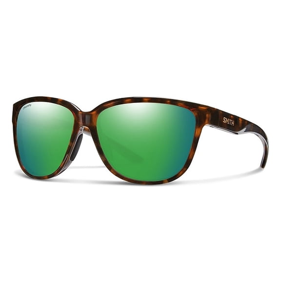 Smith Monterey ChromaPop Glass Polarized Green Mirror Square Ladies Sunglasses 204449 086/UI 58