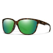 Smith Monterey ChromaPop Glass Polarized Green Mirror Square Ladies Sunglasses 204449 086/UI 58