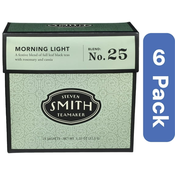 Smith Morning Light Black Tea 15 Bags (Pack Of 6)