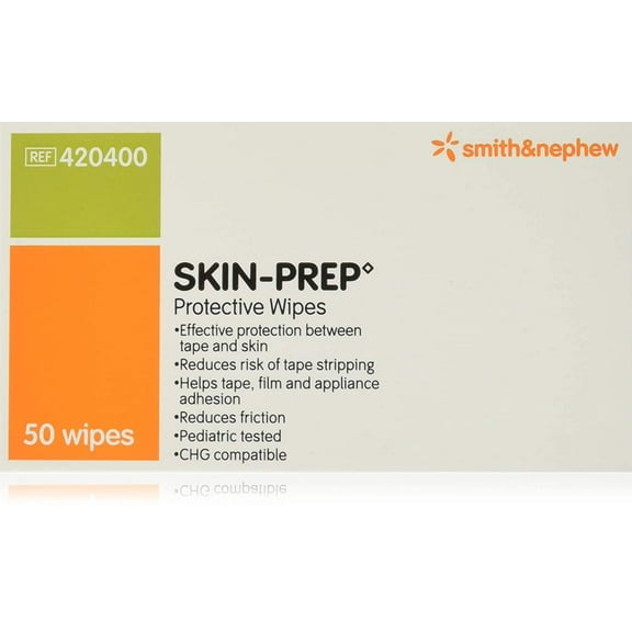 Smith & Nephew Protection Dressing Skin Prep Wipes Box 50 Count