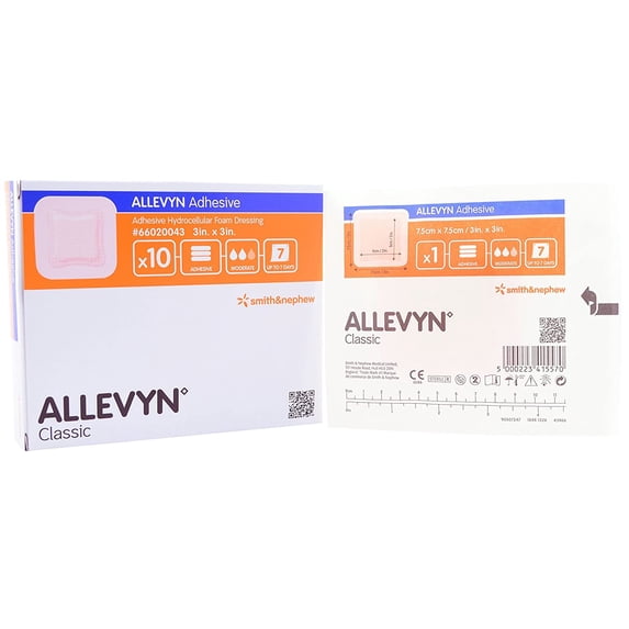 Smith & Nephew 66020043 Foam Adhesive 3 in. x 3 in. (Case of 40)