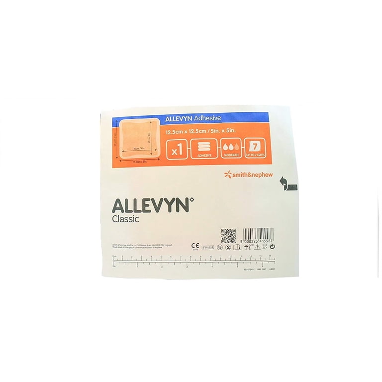 Smith & Nephew 5x5 Inch Sterile Adhesive Foam Dressing | Allevyn Gentle Border Lite | Hydrocellular | 10 Ct - Walmart.com Smith & Nephew 5x5 Inch Sterile Adhesive Foam Dressing | Allevyn Gentle Border Lite | Hydrocellular | 10 Ct - Walmart.com