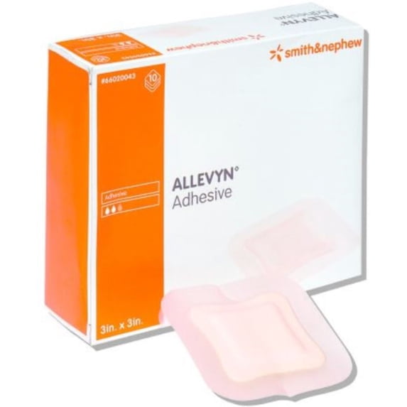 Smith Nephew Allevyn Adhesive Foam Dressing 5" x 5, 10 Count