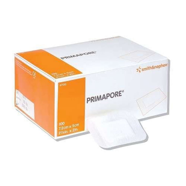 Smith & Nephew Primapore Adhesive Dressing ''White, 6 x 3.125, Nonwoven,  Latex-Free, Sterile, 20 Count'' - Walmart.com
