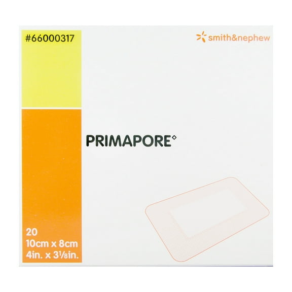 Smith & Nephew Primapore White Polyester Nonwoven Island Dressing Sterile 3-1/8 X 4 Inch 200 per Case