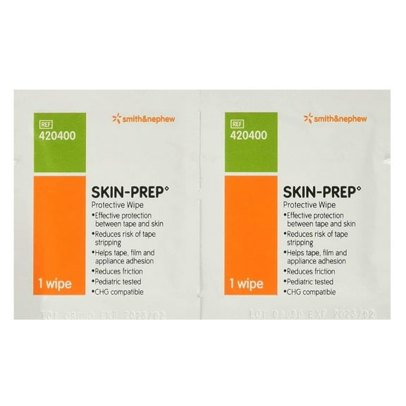 Smith & Nephew Skin-Prep Protective Adhesive Dressing Barrier Wipes, 50 Ct