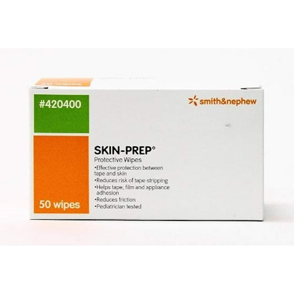 Smith & Nephew Skin-Prep Protective Adhesive Dressing Wipes, 50 ct, 2 Pack
