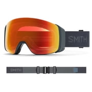 Smith Optics 4D MAG Goggles - Slate; ChromaPop Everyday Red Mirror + ChromaPop Storm Yellow Flash