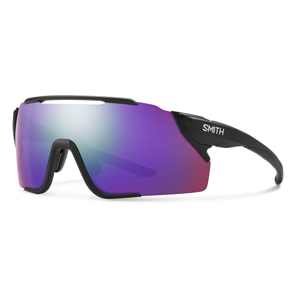 Smith Optics Attack MAG MTB Sunglasses - Matte Black; ChromaPop Violet Mirror + CP Low Light Amber