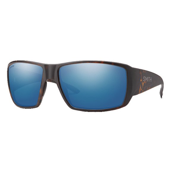 Smith Optics Guides Choice Sunglasses, Matte Tortoise Frame ChromaPop Glass Polarized Blue Mirror Lens