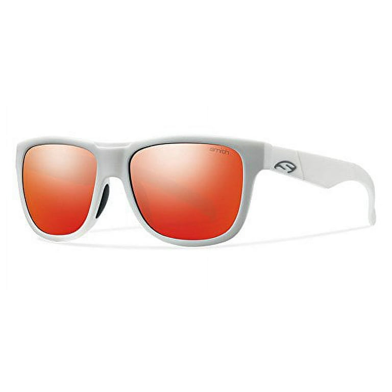 Smith Optics Lowdown Slim Sunglasses Matte White Frame Red Sol X Carbonic TLT Lenses Walmart