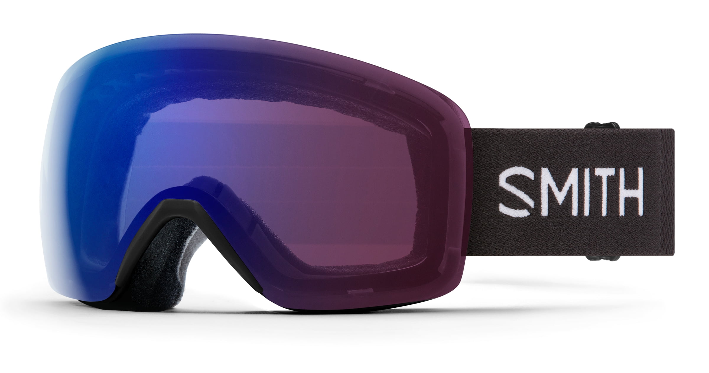 Masque de Ski Smith Skyline Black Chromapop Photochromic Rose Flash M006812QJ994G