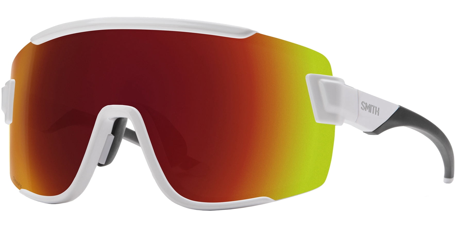 Smith Optics Wildcat ChromaPop White Men's  Shield Sunglasses w/ Bonus Lens - 201516