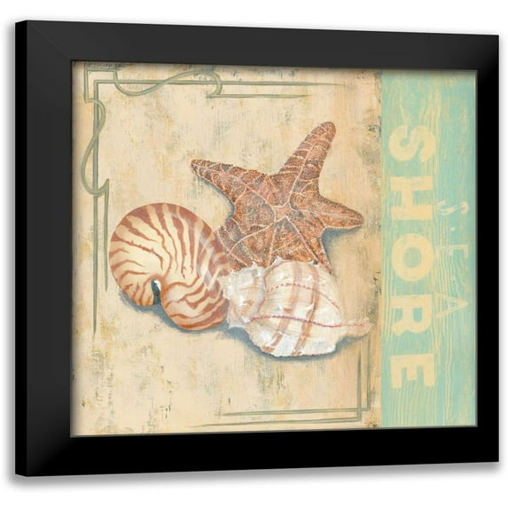 Smith, Pamela 15x15 Black Modern Framed Museum Art Print Titled - Sea Shore