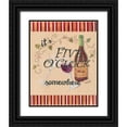 thumbnail image 1 of Smith, Pamela 20x24 Black Ornate Wood Framed with Double Matting Museum Art Print Titled - Happy Hour II, 1 of 4