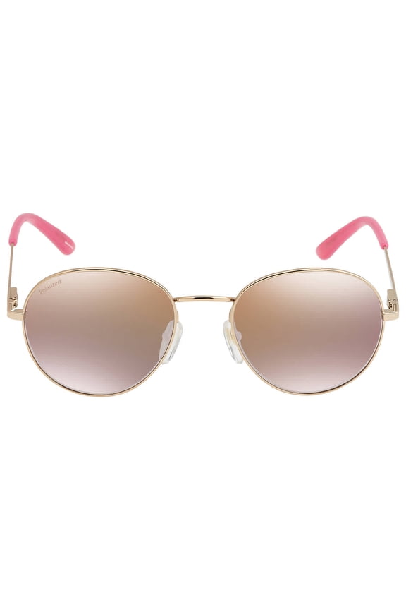 Prep Polarized Rose Gold Round Unisex Sunglasses 203240 000/JQ 53