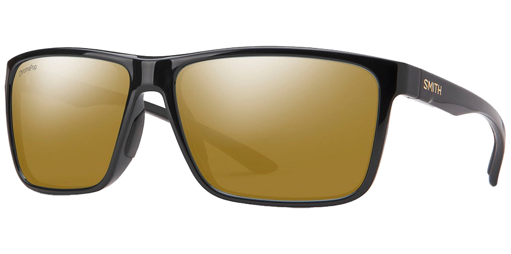 Smith Optics Riptide Men's ChromaPop Polarized Black Square Sunglasses - 20368280761QE