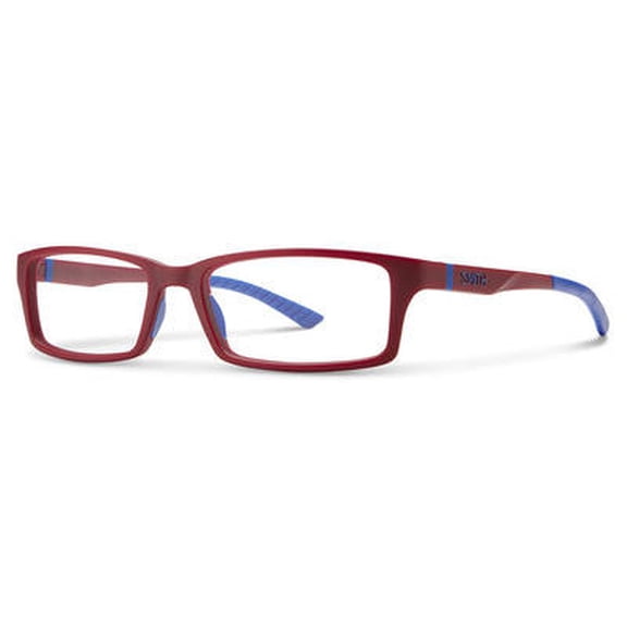 Smith SMT Warwick Eyeglasses 02MF Matte Burgundy Blue