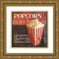 thumbnail image 1 of Smith, Sandra 26x26 Gold Ornate Wood Framed with Double Matting Museum Art Print Titled - POPCORN TIME, 1 of 4