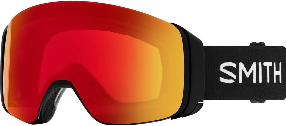 スキー・スノーボードアクセサリー SMITH 4D MAG BLACK CP PHOT RED MIRROR Smith Snow Goggles 4D MAG Black ChromaPop Photochromic Red