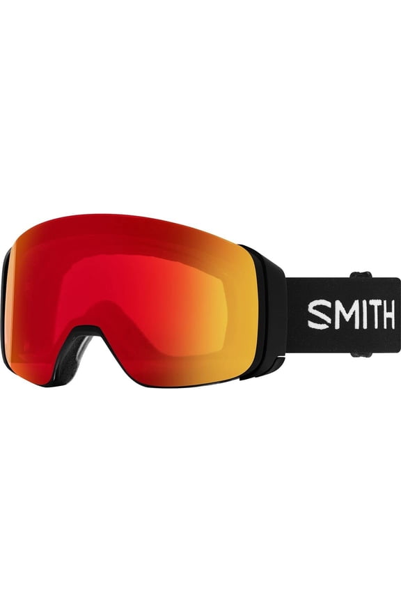 Snow Goggles 4D MAG Black ChromaPop Photochromic Red Mirror + Storm Rose