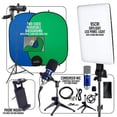thumbnail image 1 of Smith-Victor Work From Home Kit Bi-Color Ring Light Tripod Mic Backdrop WFH900, 1 of 9