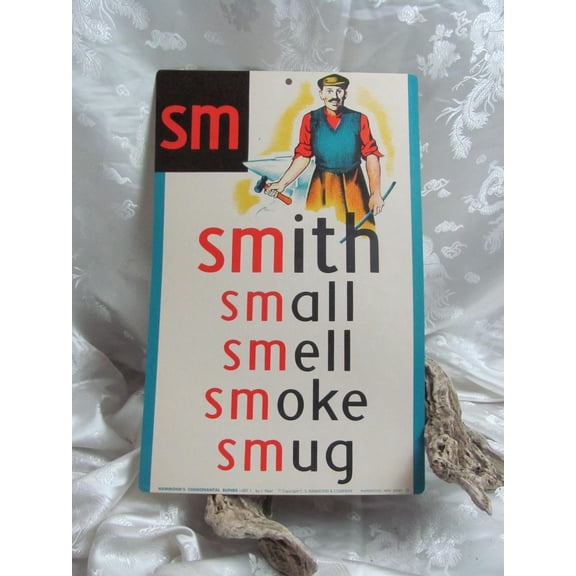 Smith Vintage Flash Card Wall Art Print, Unframed Paper Poster 16x20in