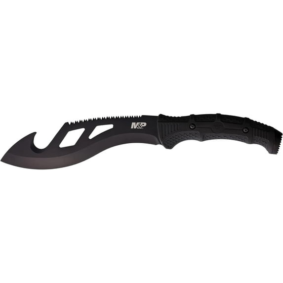 Smith & Wesson Extraction and Evasion Kukri Fixed Blade Knife 9" Spine Serrated Kukri 3Cr13 Black Blade Rubber Handle Black