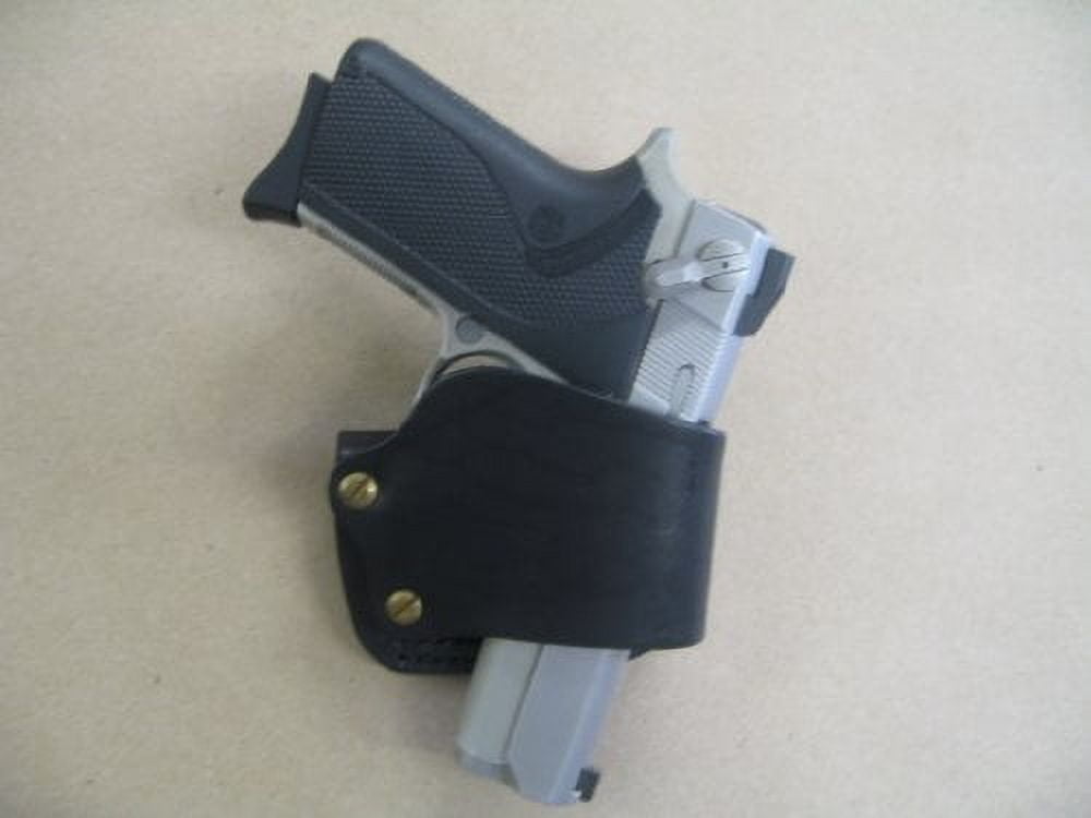 Smith & Wesson 3913,5906,6906,915,908 Leather Belt Slide Holster Right Hand Black USA