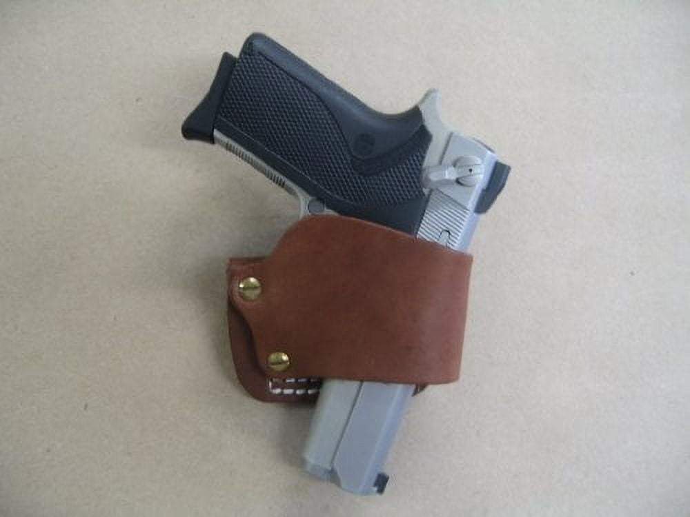 Smith & Wesson 3913,5906,6906,915,908 Leather Belt Slide Holster Right Hand Tan USA
