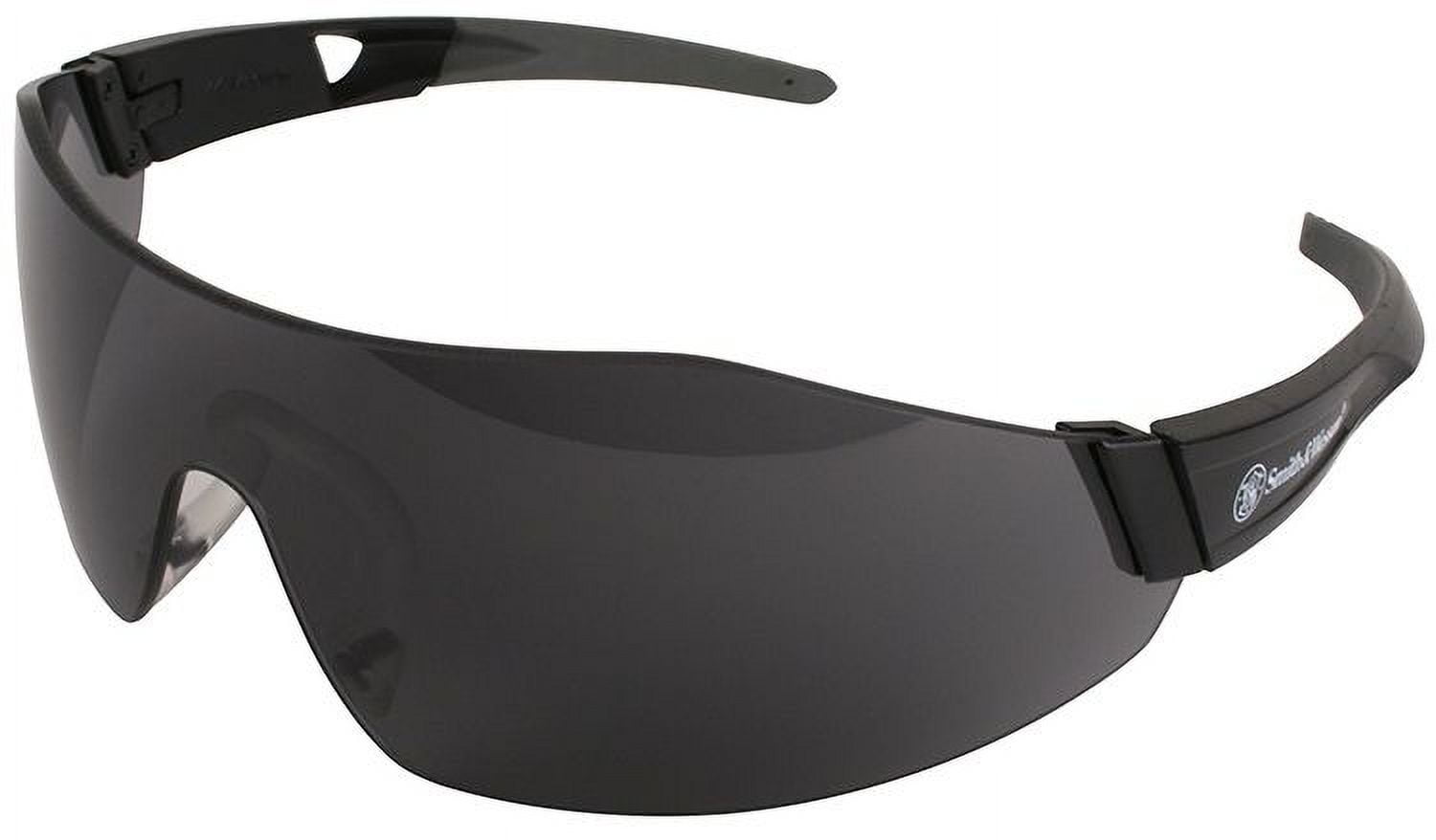 Smith & Wesson 44-Magnum Safety Glasses Black Temples Smoke Anti-Fog Lens