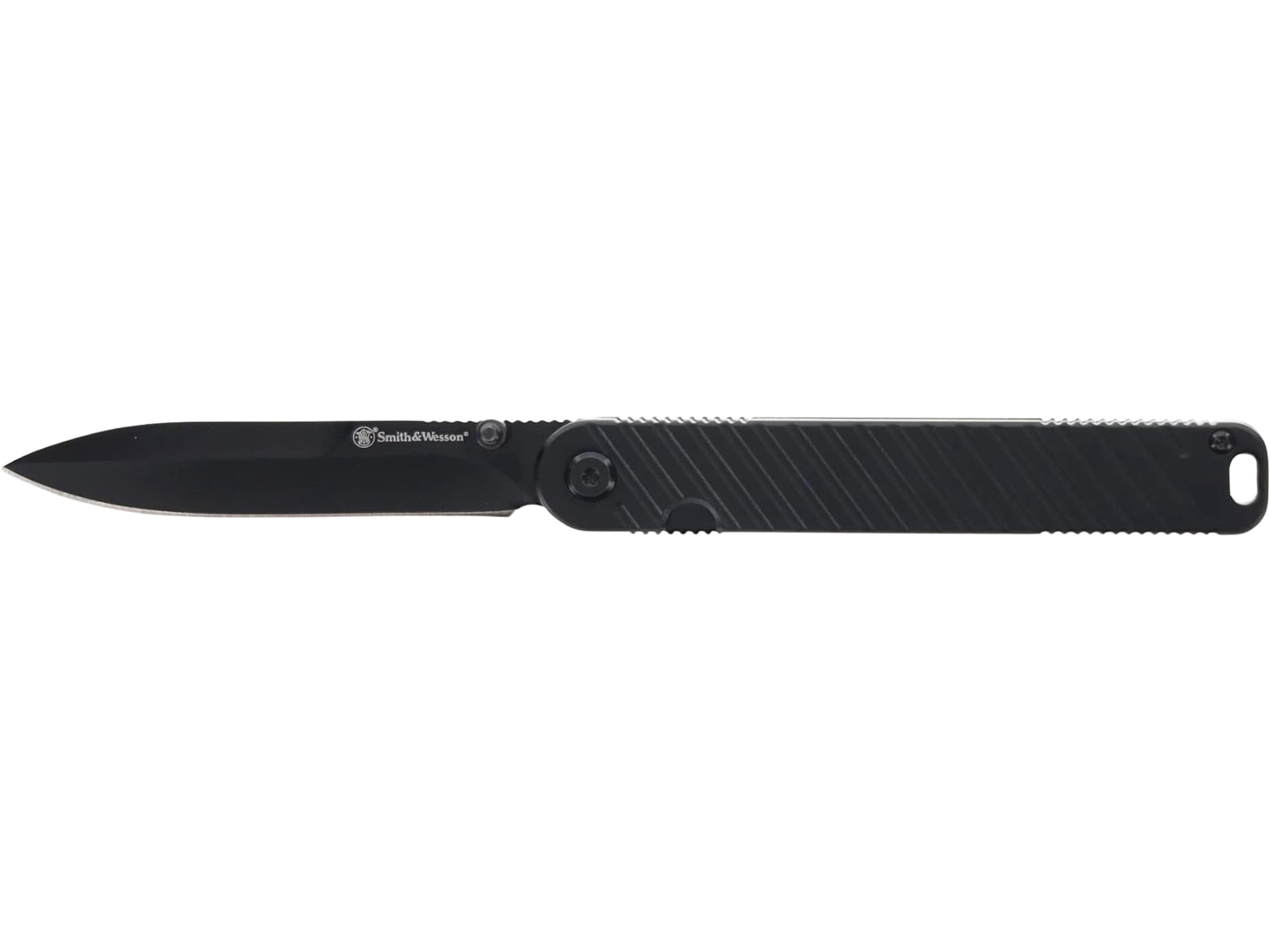 Smith & Wesson Executive 1227056 Pocket Knife 3.5" Spear Point 7Cr13 Black Blade Aluminum Handle Black