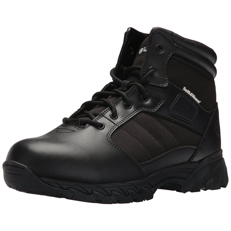 Smith & Wesson ハイカットブーツ ブラック Smith & Wesson® Footwear Breach 2.0 Men's Tactical Side-Zip Boots