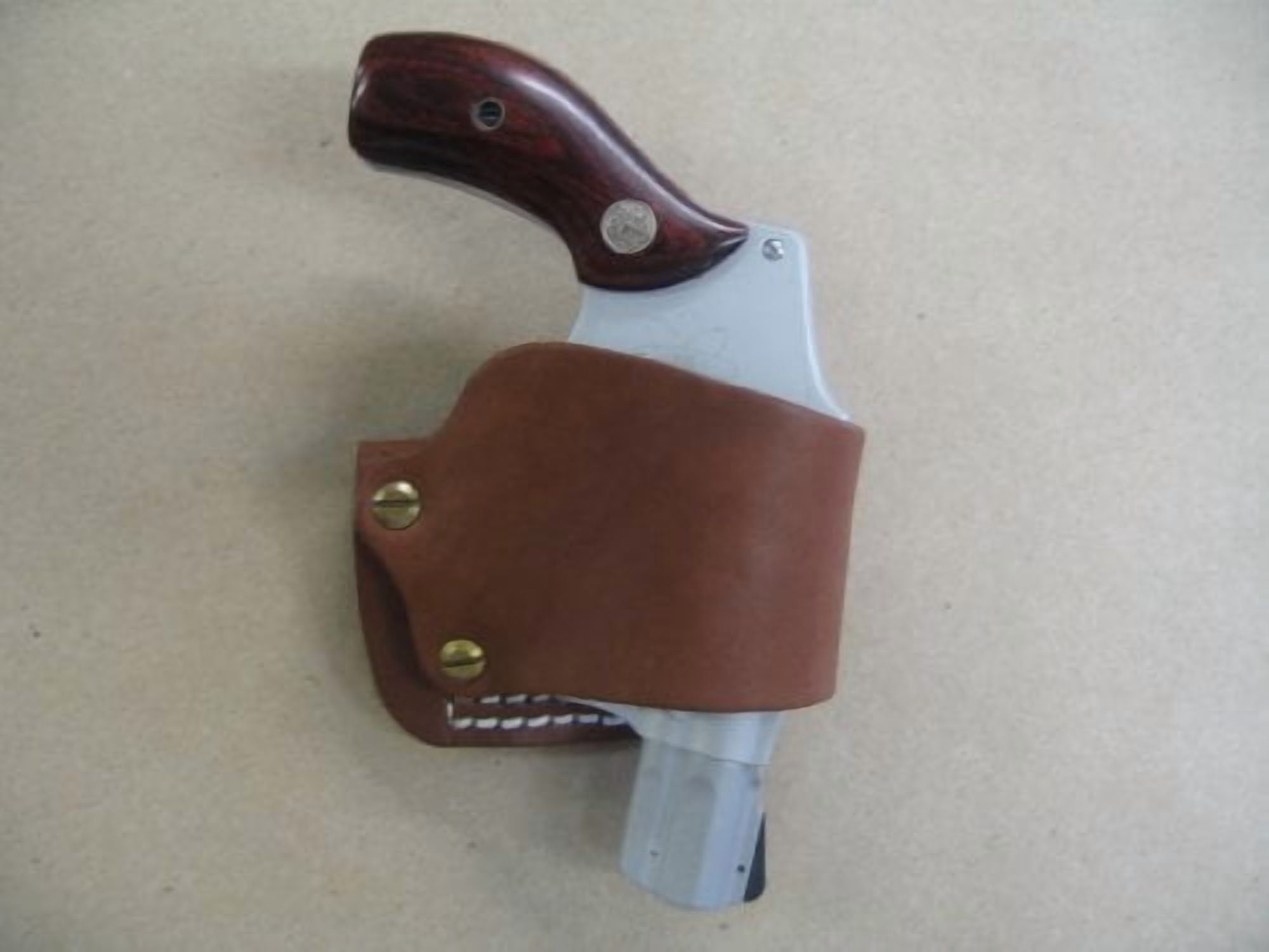 Smith & Wesson J Frame Revolver 36,60,640, Leather Belt Slide Holster Tan USA